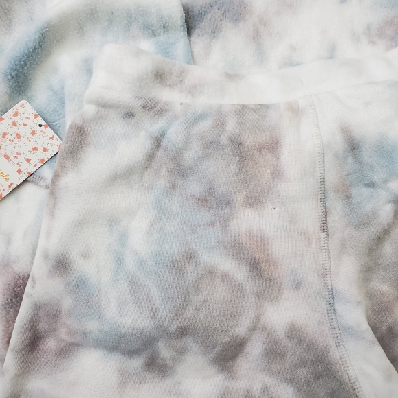 Free People Kelly Washed Lounge Set Blue Combo - Picture 5 of 7